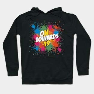 19th Birthday Text Design Hoodie